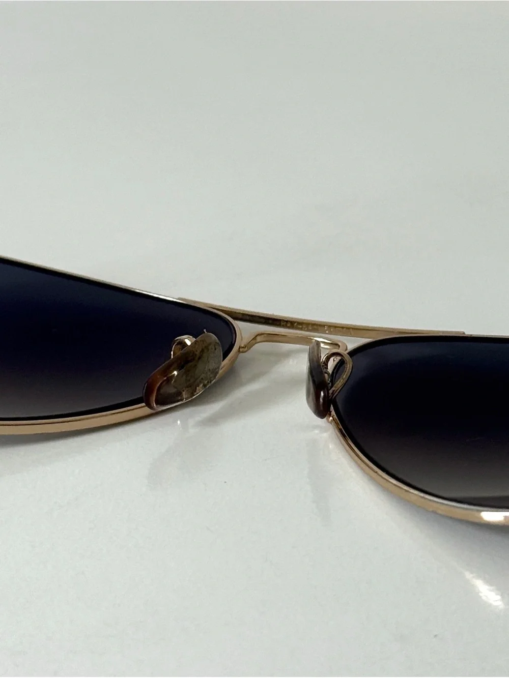 Ray-Ban RB3025 Aviator Polarized Sunglasses Gold Frame Blue Gradient 58/14